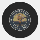 Fisherman’s Fidget Toy Fishing Fidget Spinner  Runder Aufkleber (Vorderseite)
