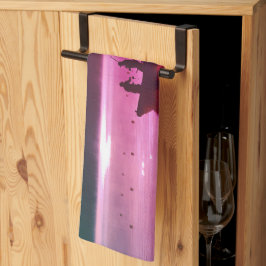 Fisherman Scene Red Geschirrtuch