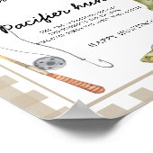 Fisherman - Schnuller Jagd auf Babydusche Poster (Ecke)