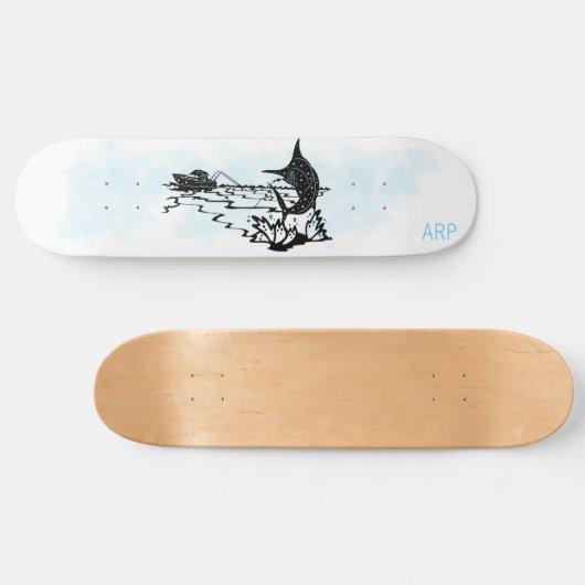 *~* FISHERMAN - Schwertfischfänger Skateboard (Horizontal)