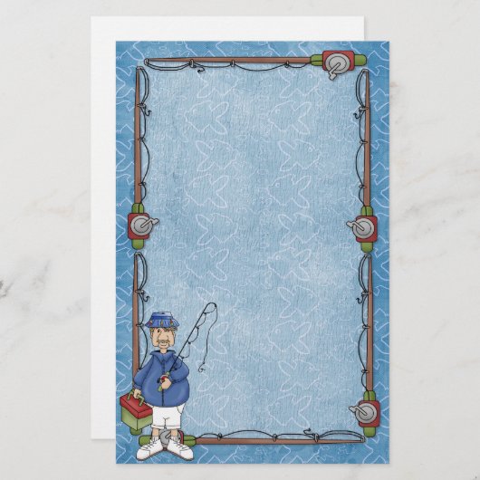 Fisherman Stationery Briefpapier (Vorne/Hinten)