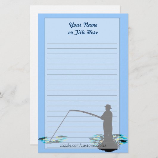Fisherman Stationierung Briefpapier (Vorne/Hinten)