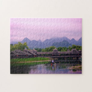 Fisherman & Sunset - berühmte Landschaften /China Puzzle