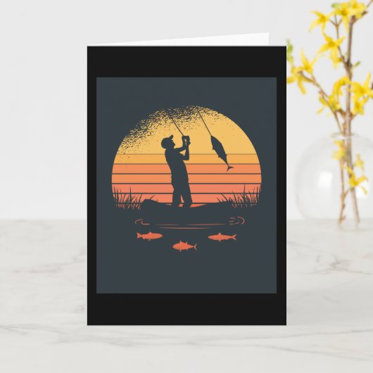 FISHERMAN SUNSET KARTE (Gelbe Blume)