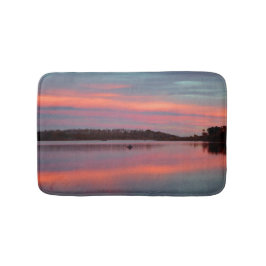 Fisherman Sunset Kolob Lake Plush Bath Mat Badematte