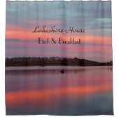 Fisherman Sunset Personalisiert Lake Dusche Vorhan Duschvorhang (Vorderseite)