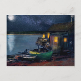 Fisherman - The Fisherman's Cabin 1915 Postkarte