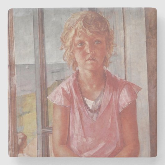 Fisherman-Tochter Steinuntersetzer (Vorderseite)