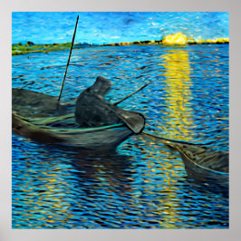 Fisherman - van gogh poster & prints