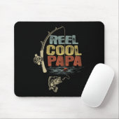 Fisherman Vintag Reel Cool Papa Mousepad (Mit Mouse)
