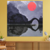 Fisherman Wrapped Canvas Leinwanddruck (Insitu (Wohnzimmer))