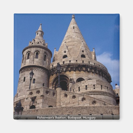 Fisherman's Bastion, Budapest, Ungarn Magnet (Vorne)