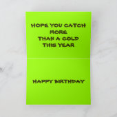 FISHERMANS BIRTHDAY CARD KARTE (Innenseite)