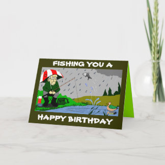 FISHERMANS BIRTHDAY CARD KARTE