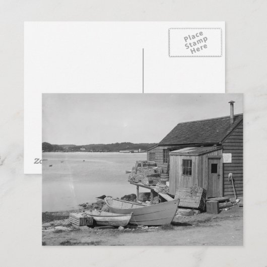 Fisherman's Cabin, 1900 Postkarte (Vorne/Hinten)