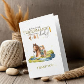 Fisherman's Derby Baby Shower Danke Karte