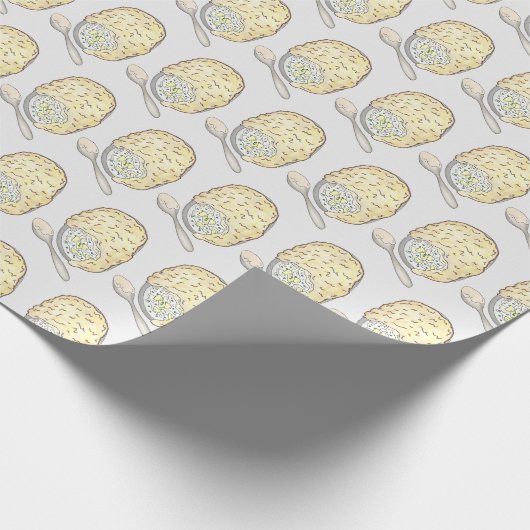 Fisherman's Fish Pie UK British Pub Food Cuisine Geschenkpapier (Ecke)