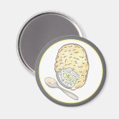 Fisherman's Fish Pie UK British Pub Food Cuisine Magnet (Vorderseite/Rückseite)