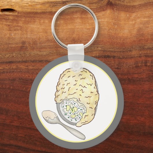 Fisherman's Fish Pie UK British Pub Food Cuisine Schlüsselanhänger (Rückseite)