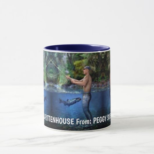 Fisherman's Funny Personalisiert Gift Tasse (Zentrum)