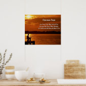 Fisherman's Prayer Poster 24" x 20", Paper-Matte) (Küche)