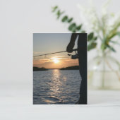 Fisherman's Sunset Postkarte (Stehend Vorderseite)