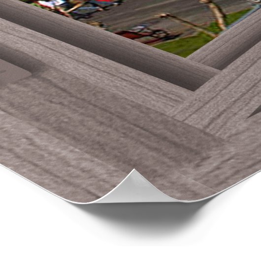 Fishermans Wharf 6 Pane Open Window Poster (Ecke)