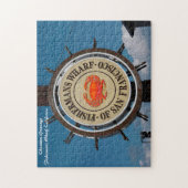 Fisherman's Wharf Kalifornien. Weihnachtsgrüße Puzzle (Vertikal)