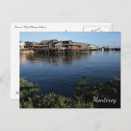 Fisherman's Wharf, Monterey, kalifornische Postkar Postkarte (Vorne/Hinten)