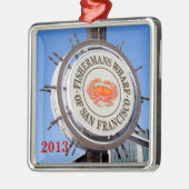Fishermans Wharf San Francisco Silbernes Ornament (Links)