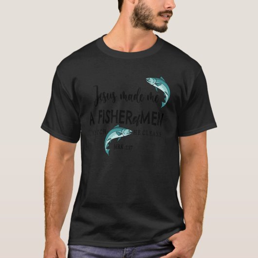 Fishermen And Faith Fishing Dad And Son T-Shirt (Vorderseite)