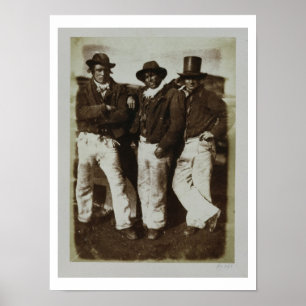 Fishermen Ashore, c.1843-47 (Druck auf Salzpapier Poster