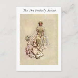 Fishers 1902 Amerikaner-Mädchen ~ schöne Braut Einladung