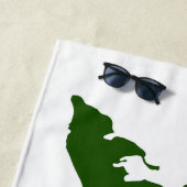 Fishers Island Beach Handtuch - grün/weiß (Beispiel)