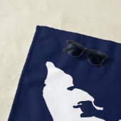 Fishers Island Beach Handtuch - weiß/blau (Beispiel)