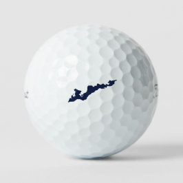 Fishers Island Classic Logo Golf Balls - Blau Golfball