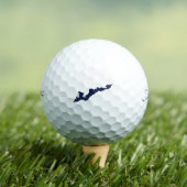 Fishers Island Classic Logo Golf Balls - Blau Golfball (Insitu T-Shirt)