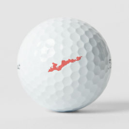 Fishers Island Classic Logo Golf Balls - Rosa Golfball