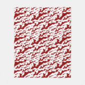 Fishers Island Fleece Blanket – Red/White (Vorderseite)
