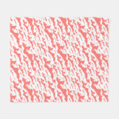 Fishers Island Fleece-Decke – Pink/Weiß Fleecedecke (Vorderseite (Horizontal))