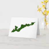 Fishers Island Logo Notecard - Fishers Island, NY Karte (Gelbe Blume)