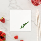 Fishers Island Logo Paper Napkins - Grünbuch Serviette (Beispiel)