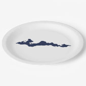 Fishers Island Logo Paper Teller - Navy (Schrägansicht)