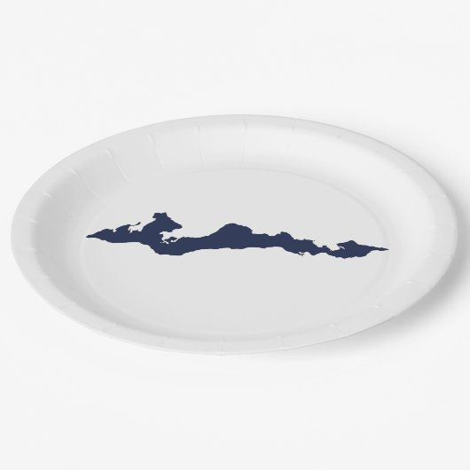 Fishers Island Logo Paper Teller - Navy (Schrägansicht)