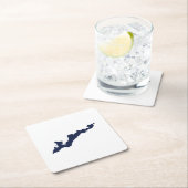 Fishers Island Logo Paper Untersetzer - Navy (Vor Ort)