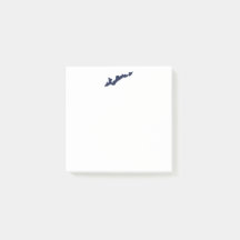 Fishers Island Logo Post-its - Blau