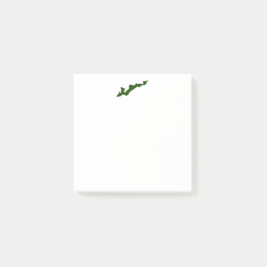 Fishers Island Logo Post-its - Green Post-it Klebezettel (Vorderseite)