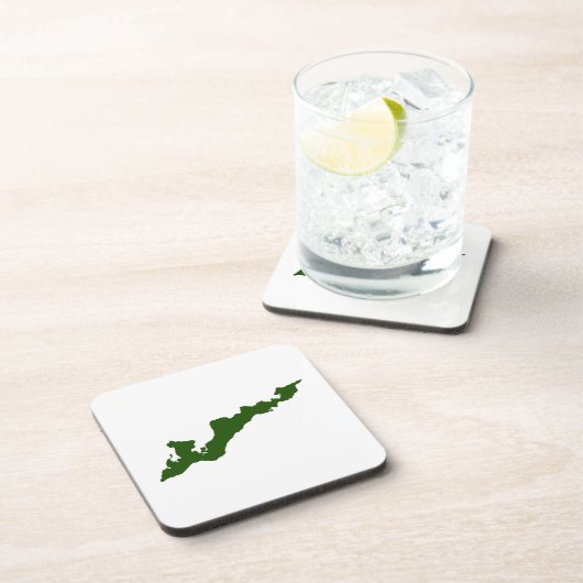 Fishers Island Logo Untersetzer - Navy (Rechte Seite)