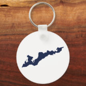 Fishers Island Schlüsselanhänger - Blue (Vorderseite)