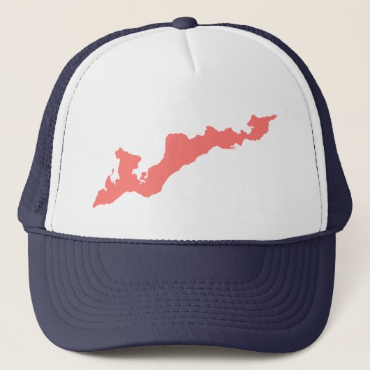 Fishers Island Trucker Hat - Coral Pink Truckerkappe (Vorderseite)